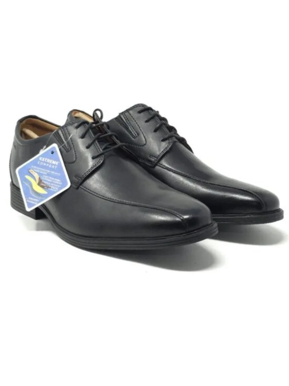 New Clarks Whiddon Pace Black Leather Oxford Men’s 12W